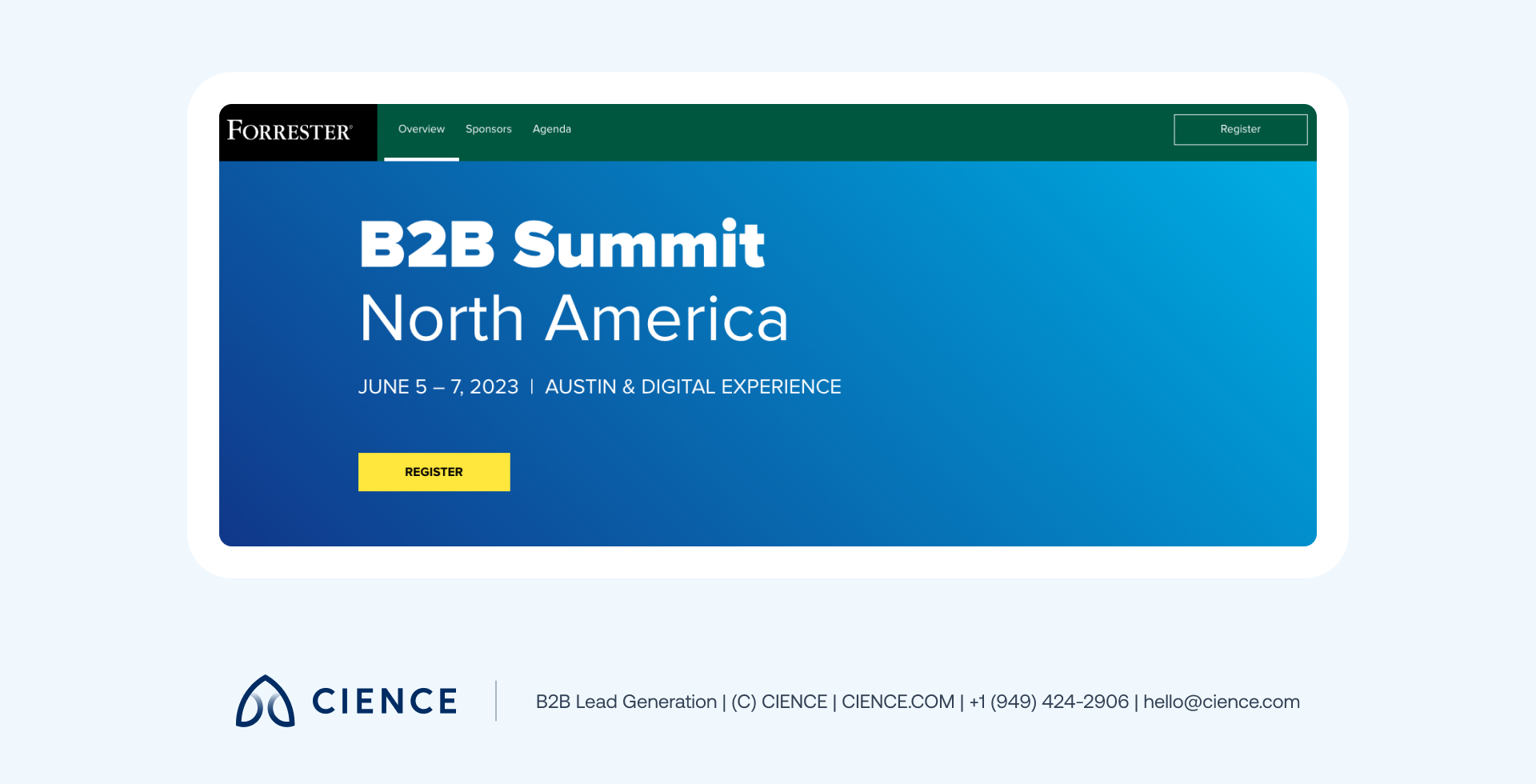 Forrester B2B Summit North America session with research analysts and marketing leaders